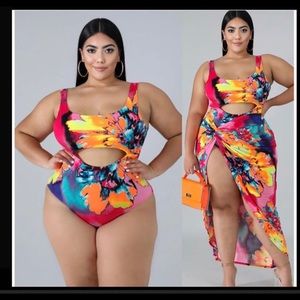 New Touchdolls swimsuit with wrap skirt